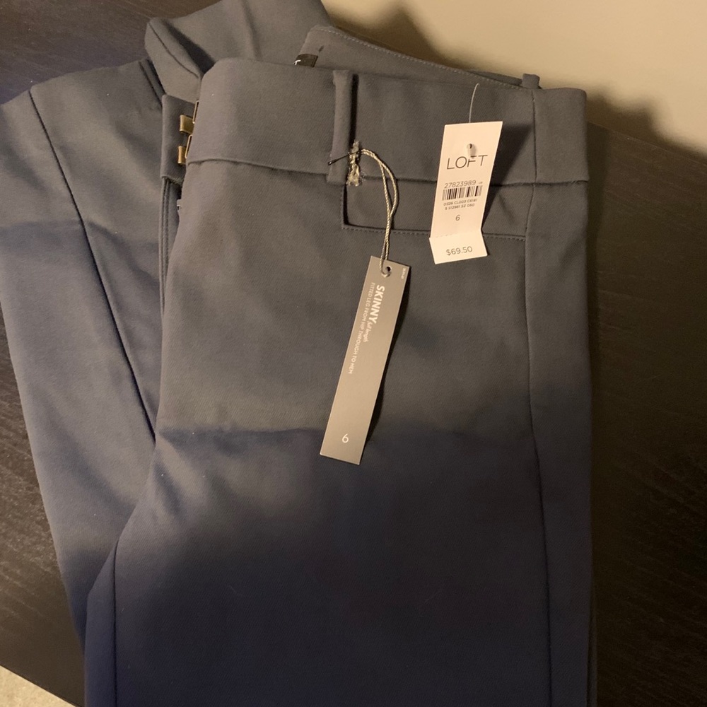 NWT LOFT gray dress pant